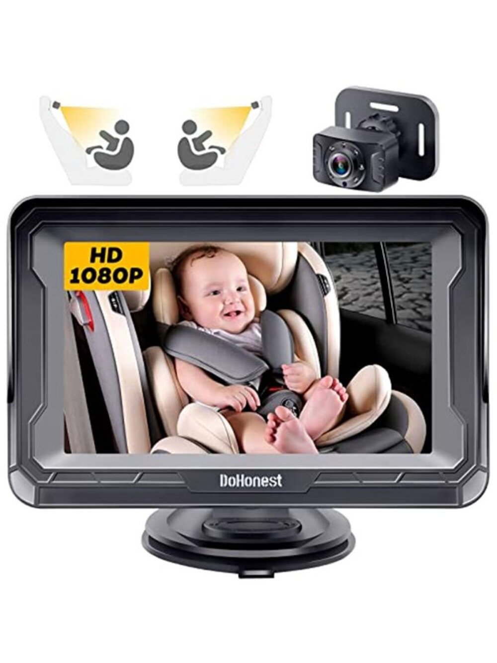 Baby Car Camera HD 1080P: Rear Facing Car Baby Monitor Clear Image - G